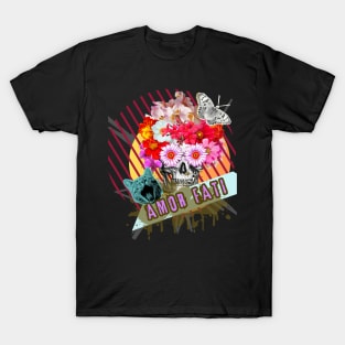 FLORA BOTANICA AMOR FATI + SKULL COLLAGE T-Shirt